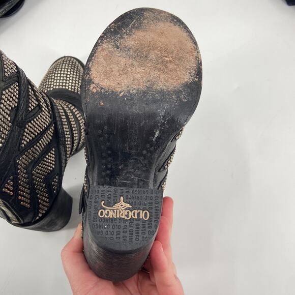 Mexicana old gringo black leather studded ankle boots - Picture 9 of 12